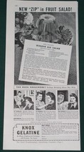Knox Gelatin Good Housekeeping Magazine Ad Vintage 1941 - $7.99