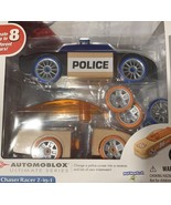 Automoblox Chaser Racer 2-in-1 Police Cruiser Racecar Solid Wood  Ultima... - $20.30 CAD
