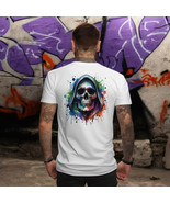 Colorful Skull Graphic T-Shirt – Gothic Streetwear for Men - $355.24 MXN+