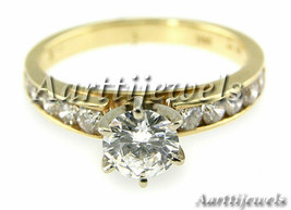 1.50ct Diamond Solid 14k Yellow Gold Sparkling Wonderful Halloween Ring - £3,129.47 GBP