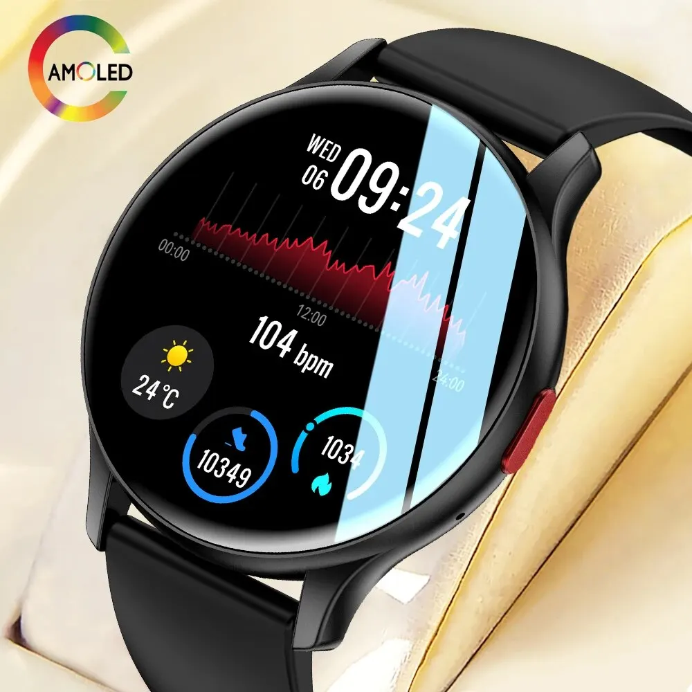 Smart Watch for Men Bluetooth Call AMOLED Always on Display Screen 100+ ... - $115.58