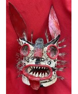 Mexican Folk Art Spectacular Leather Tigre ~ Jaguar Mask Zitlala Guerrero - £157.38 GBP
