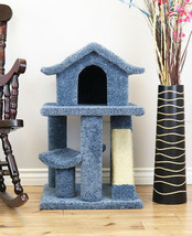 Mini Cat Pagoda House W/SISAL RAMP-FREE Shipping In The U.S. - £132.28 GBP