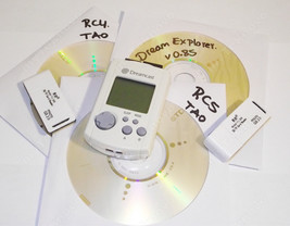 1x Dreamcast White VMU HKT-7000, Dreamshell Disk Pack, Dream-Explorer + USB Adap - $22.44