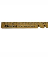 Fleischer &amp; Sons Cincinnati Ohio Fleischer&#39;s Handy Skirt Marker Wood Ruler - $452.18 MXN