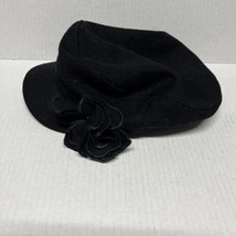 Badgley Mishka Black Wool Blend Cloche Hat - £24.11 GBP