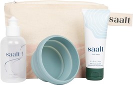 Saalt Travel Kit Bag Wash Squeeze Bottle Compact Menstrual Cup Sanitizer... - £23.12 GBP