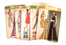 Vintage 1969-1971 Simplicity Women's Patterns Lot of 5  Size 12 Pants/Tops - £11.07 GBP