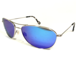 Maui Jim Sunglasses Baby Beach MJ-245-17 Silver Wire Aviators with Blue ... - £185.19 GBP