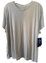 Reebok Women’s Throwback Crop Tee Relaxed Fit Size XXL Silver Sconce Hea... - £15.58 GBP