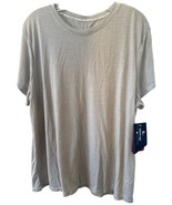 Reebok Women’s Throwback Crop Tee Relaxed Fit Size XXL Silver Sconce Hea... - $19.79