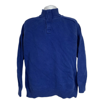 Merona Men&#39;s Long Sleeved Ribbed Hem &amp; Cuffs Turtle Neck Blue Sweater Si... - £14.94 GBP