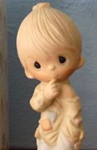 E-1373B Vintage 1978 Precious Moments Porcelain Figurine Smile God Loves You - £12.56 GBP