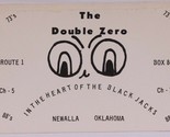 Vintage CB Ham radio Amateur Card Double 0 Newalla Oklahoma Heart Of Bla... - $4.94
