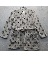 PINK Robe Women XS/S Multi Cozy Fleece Sleepwear Pockets Belted Waist Op... - $27.90