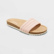 NWT Cat &amp; Jack Girls Selma Slip-On Footbed Sandals, Pink, 4 - £6.17 GBP