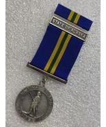 ALASKA NATIONAL GUARD STATE SERVICE MEDAL AND RIBBON, VINTAGE, OBSOLETE - $34.30 CAD