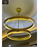NauticalMart Chandelier Modern Ring Pendant Light Gold Finish Rooms  Dec... - $599.00