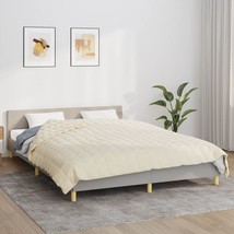  Weighted Blanket Light cream Brushed polyester microfibre King - $136.49