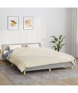  Weighted Blanket Light cream Brushed polyester microfibre King - $136.49