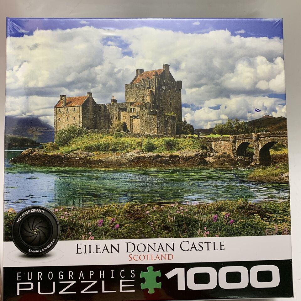 Primary image for Eilean Donan Castle Scotland Puzzle 1000 PC Jigsaw Landscape Water Scene NEW
