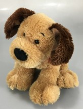 Gund Bandit Brown Plush Puppy Dog 9&quot; Stuffed Animal w Bandanna 4043796 - £13.07 GBP