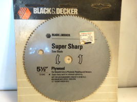 Black And Decker Saw Blade 5 1/2” Plywood 73-045 - £7.74 GBP