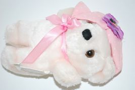 1997 Joelson Industries Teddy Bear Stuffed Plush Doll Spring Pink Hat 7" - $13.99