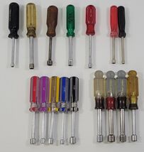 *J) Vintage Mixed Lot of 16 Socket Nutdrivers Tools Screwdrivers - $19.79
