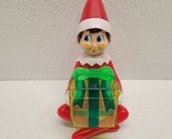 Elf On The Shelf Plastic With Present Candy Surprise Trinket Box Christmas - £12.45 GBP