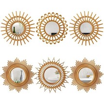 Set of 6 Mirrors for Wall Decor - Small Gold Circle Mirrors for Home Decor - £35.40 GBP