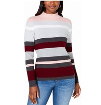 Karen Scott Womens Petite PP Merlot Combo Stripe Turtleneck Sweater NWT ... - $23.51