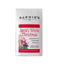 BARNIE&#39;S COFFEE TEA Santa&#39;s White Christmas Ground Coffee with Smooth Coconut Ca - $29.29