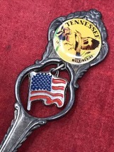 Travel Souvenir State 4.5&quot; Silverplated Spoon - Tennessee Dangle Charm U... - $14.80
