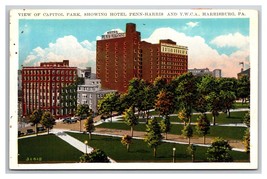 Capitol Park View Harrisburg PA Pennsylvania UNP WB Postcard N24 - £1.54 GBP