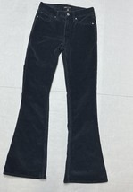 Lucky Brand Stevie Corduroy Women&#39;s High-Rise Flare Size 4/27 Navy Pants... - $474.00 MXN