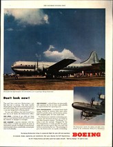 1946 Boeing Twin-Deck Stratocruiser Airplane photo Coming Soon vintage print ad - £20.74 GBP