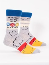 Blue Q Socks - Men&#39;s Crew - President Of The Local Gas Company - Size 7-12 - $14.01