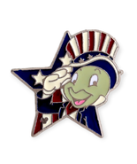 Pinocchio Disney Pin: Jiminy Cricket Salutes Patriotic Star - $8.90