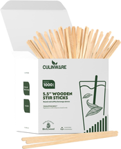 Birch Wood Coffee/Beverage Stirrers Eco-Friendly Great for Your Coffee Nook. (10 - £14.56 GBP
