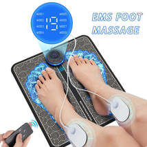 Electric EMS Foot Massager Pad Relief Pain Relax Feet Acupoints Massage Mat Shoc - £26.09 GBP