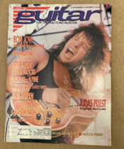 JAN 1989 Guitar BON JOVI Judas Priest Poster Iron Maiden Richie Sambora - $8.98