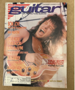 JAN 1989 Guitar BON JOVI Judas Priest Poster Iron Maiden Richie Sambora - $8.46