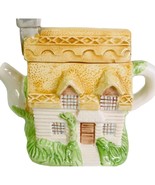 Vintage Teapot Country Village Cottage The Bombay Co Hand Painted 5.5&quot; x... - £18.47 GBP