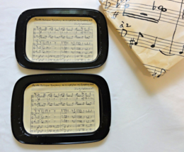 For the Dubuque Symphony an Excerpt from My Symphony N32 Tray Set of 2 Vintage - £18.56 GBP