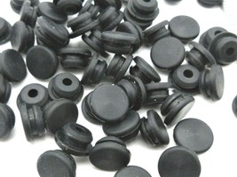 5/16” Solid Rubber Grommet Without Hole  7/16” Dia  1/16” Panel   25 per Pack - $12.01