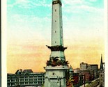 Soldiers and Sailors Monument Circle Indianapolis IN UNP WB Postcard C7 - $2.92