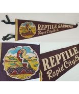 antique vintage felt pennant Reptile Gardens Rapid City SD 17&quot; South Dakota - €34,34 EUR