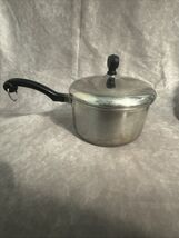 Vintage 2 Qt Stainless Steel Aluminum Clad Farberware Pan Pot W/Lid  Sit... - $21.78