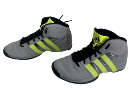Adidas Men&#39;s US Size 6 Gray Neon Green Basketball Shoes CLI 037001 - $28.49